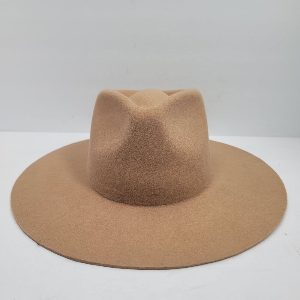 Patina Women's Tan Wool Felt Handcrafted Hat Size Small